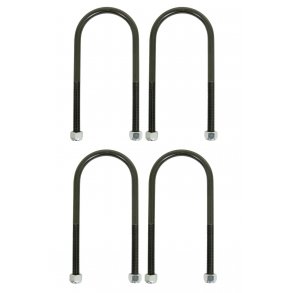 U-bjler/Dragebnd til bladfjeder med rund top st med 4 stk. Tyk 1/2