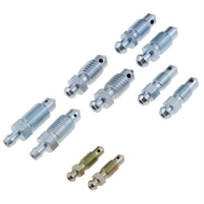 Udluftningsskrues�t med str. 1/4 - 5/16 - 3/8 & 10mm. (Dorman Brake Bleeder Screw Assortments 13949)