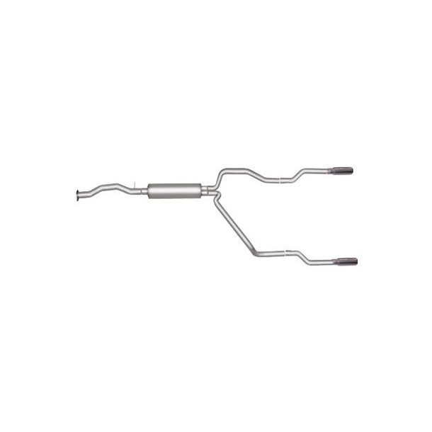 Udstdningsst 'split/dual' Chevrolet C/K 5,0 V8 &amp; 4,3 V6 1996 til 1999 (Gibson 65528) 