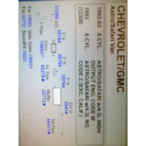 Skaffevare USA forventes hjem i uge 22 (Er bestilt i USA) Chevrolet Astro 1993, DD85312 Udstdning