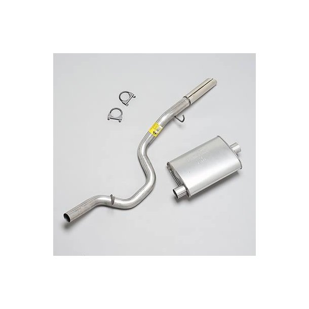 Udstdningsst fra kat og bagud. Jeep Wrangler 2,5 &amp; 4,0 1997 til 2000 (Dynomax 17345)