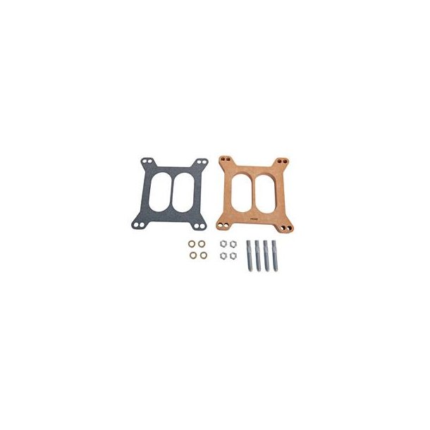 Universal pakning/varmeplade mel. karburator &amp; 4 portet indsug, Wood Fiber Laminate &frac12;" = 12,7mm 