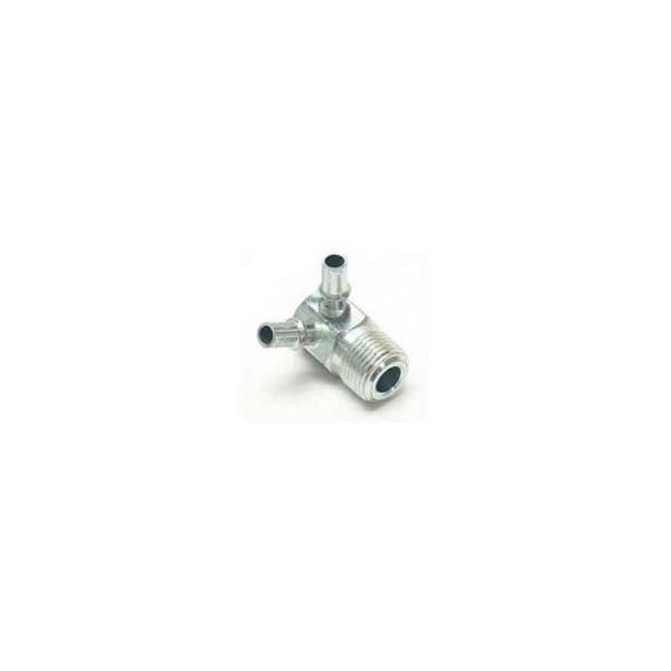 Vaccum fitting indsugning med 3/8" NPT til slangestuds str. 2 x  6,5 mm. (25-111013-1 intake)