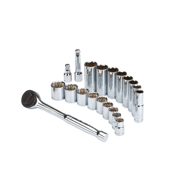 V�rkt�j, Topn�gle s�t i mm/metric. med 20 dele Pittsburgh Drive Metric Socket Set 67999 63463