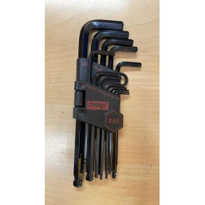 Vrktj, Umbracongle st i tommer med 13 dele (94595) SAE Ball End Hex Key