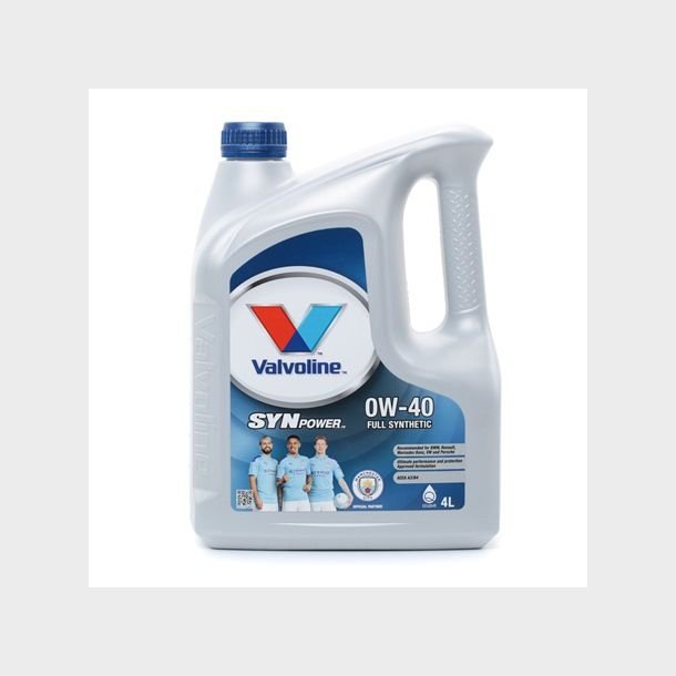 Valvoline Motorolie SynPower 0W40 Fuldsyntetisk 4 liter (DK872588)