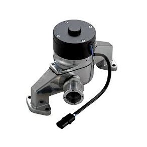 Vandpumpe Elektrisk Alu Poleret Sort Performance Chevrolet V8 Big-Block 1965 til 1996 (RPC R5927)