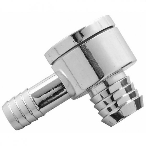 Vacuumventil til bremseforstrker Chrom Mopar, Ford &amp; GM. (Classic Performance Vacuum 11SRB-CV-C)