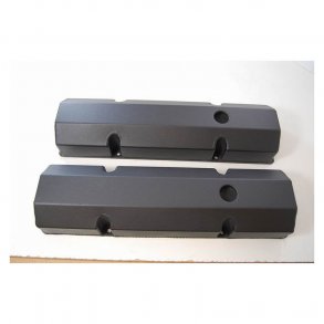 Ventildksel Alu/svejst Black Wrinkle Chevrolet S/B (RPC R6145bk)