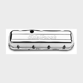 Ventild�ksel chrome s�t m. 2 stk. Edelbrock Chevrolet B/B - Signature Series Chrome Valve covers