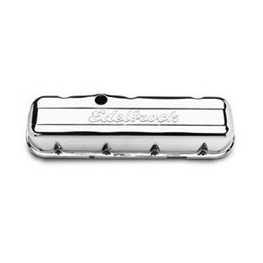 Ventildksel chrome st m. 2 stk. Edelbrock Chevrolet B/B - Signature Series Chrome Valve covers