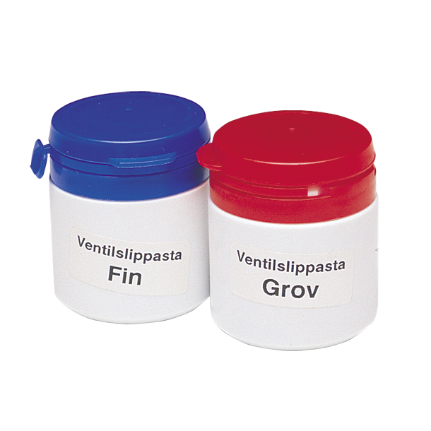 Ventilslibepasta. Indeholder bde grov og fin slibemiddel, plastbeholder med 2x35 gram 0669900