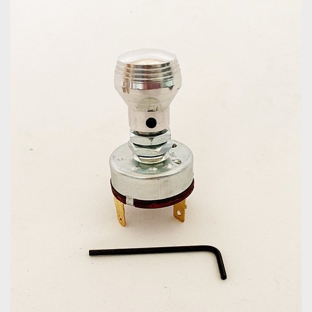 Viskerkontakt universal 2 hastigheder (010640568425) universal 2 speed wiper switch w aluminum knob