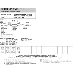 Mel. r�r Chrysler Voyager 2,4 &amp; 3,3 1996 til 2000