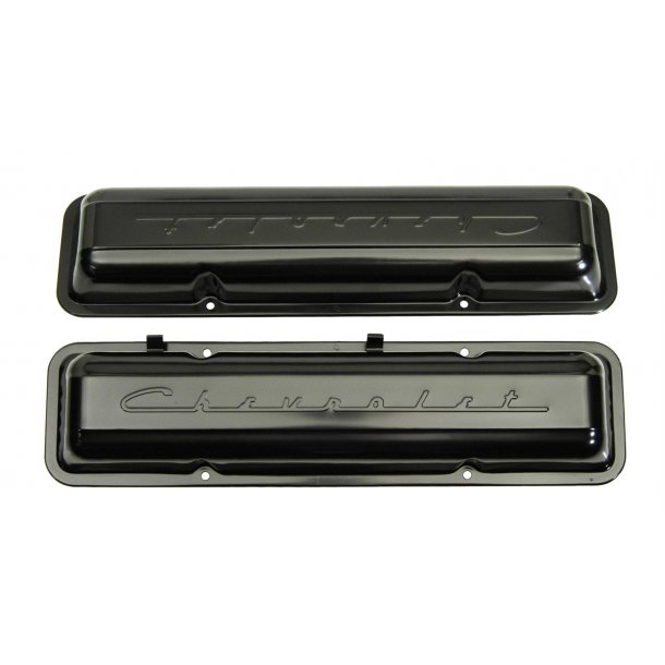 Ventildksler st med 2 stk. sort Chevrolet S/B 1958 til 1986 (AMD W-541)