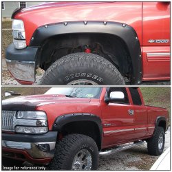 Sk�rmfor�ger s�t Chevrolet Pickup 2007 til 2014 Pocket Style Fender Flares