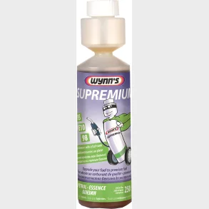 Wynns Supremium Petrol 250ML, Opgradere kvaliteten af alm. benzin eller E10-br�ndstof til premium