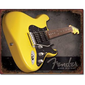 Metalskilt Fender guitar