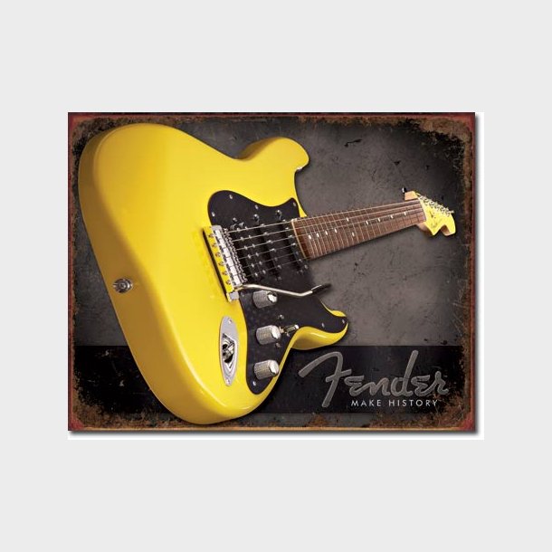 Metalskilt Fender guitar