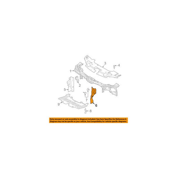 Deflector ved kler venstre Mustang 2010 til 2012