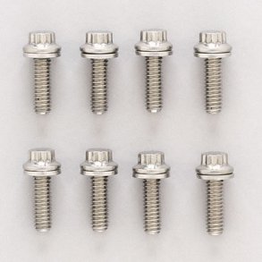 Ventild�ksel bolts�t rustfri st�l ARP (s�t med 8 stk. og 12 point bolt hoved)