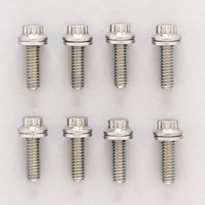 Ventildksel boltst rustfri stl ARP (st med 8 stk. og 12 point bolt hoved)