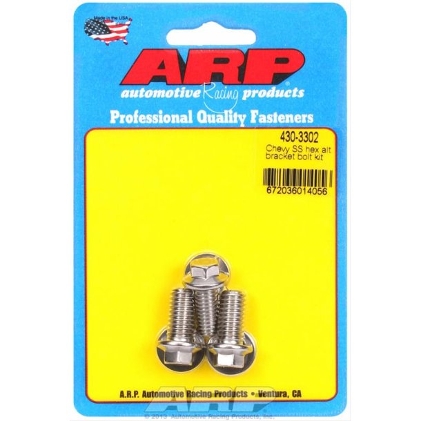 Boltst poleret rustfri stl generator beslag Chevrolet S/B &amp; B/B (ARP 430-3302)