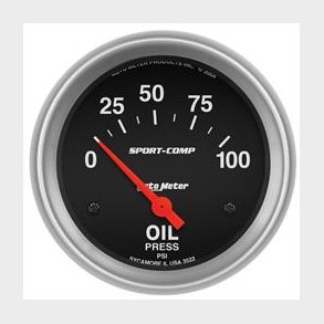 Auto Meter Sport Comp olietryksm�ler 2-5/8
