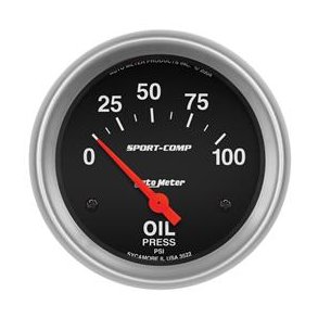 Auto Meter Sport Comp olietryksmler 2-5/8
