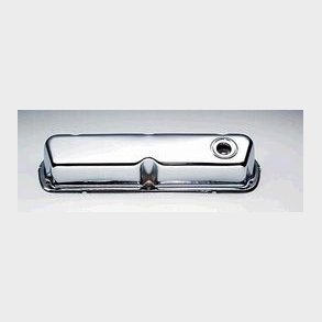 Ventild�ksel chrome s�t m. 2 stk. Ford S/B (RPC R9237 - Mr. Gasket 9804)