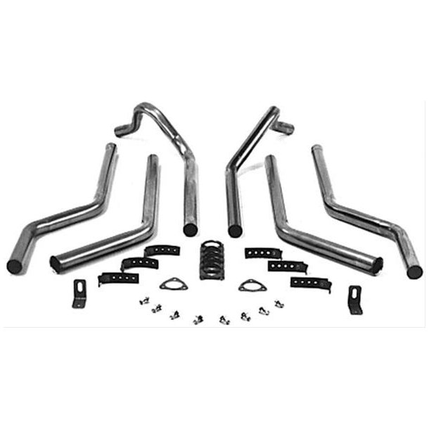 Udstdningsst 2-1/4" dob. u/potter Chevrolet pick-up 1973 til 1987 (Flowtech 51525FLT)