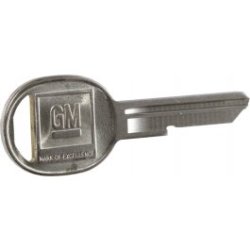 GM Key blank, Square ore Oval 1968-1982