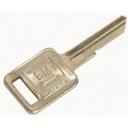GM Key blank, Square ore Oval 1968-1982