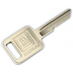 GM Key blank, Square ore Oval 1968-1982
