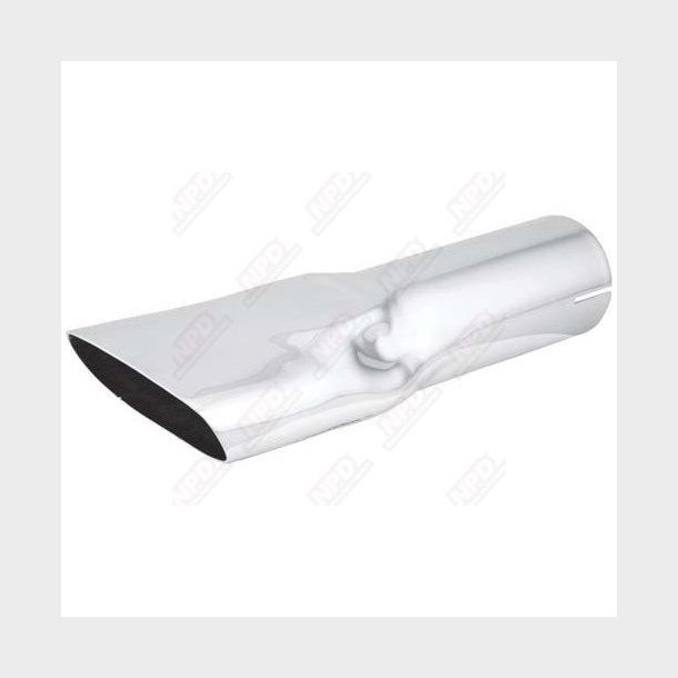 Udst�dningsr�r Chrom afgangsr�r/r�rhale universal str.  2" til 2 1/4" (OE'  Mustang 1965 til 1973)