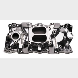 Indsugningsmanifold Poleret Edelbrock Chevrolet V8 Small-Block 1955 til 1986 (21011)