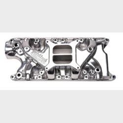 Indsugningsmanifold Poleret Edelbrock Ford S/B V8 260,289 &amp; 302" 1965 til 1973 (21211)