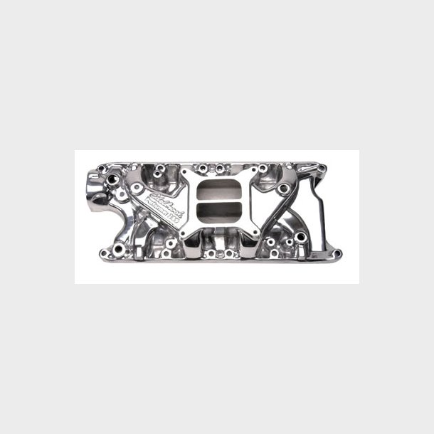 Indsugningsmanifold Poleret Edelbrock Ford S/B V8 260,289 &amp; 302" 1965 til 1973 (21211)