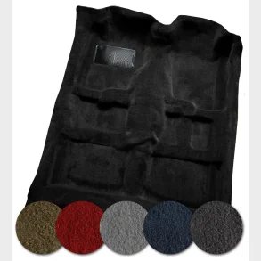 Gulvt�ppe sort Ford Mustang 2010 til 2014, Carpet Kit For 2010-2014 Ford Mustang Coupe or Convertib 