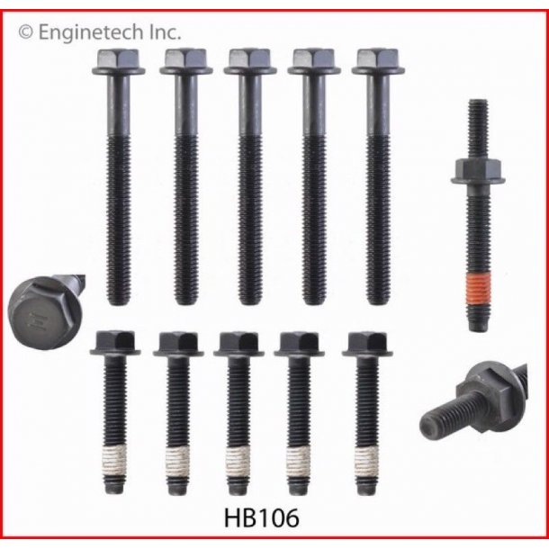 Topboltst til et topstykke Ford S/B V8 1961 til 2002 (Enginetech HB106)