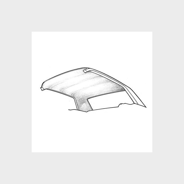 Loftbetr�k/Himmel til Ford Mustang 1964&frac12; til 1970 (Hvid) Headliner white hl-fm-cp-65-wt