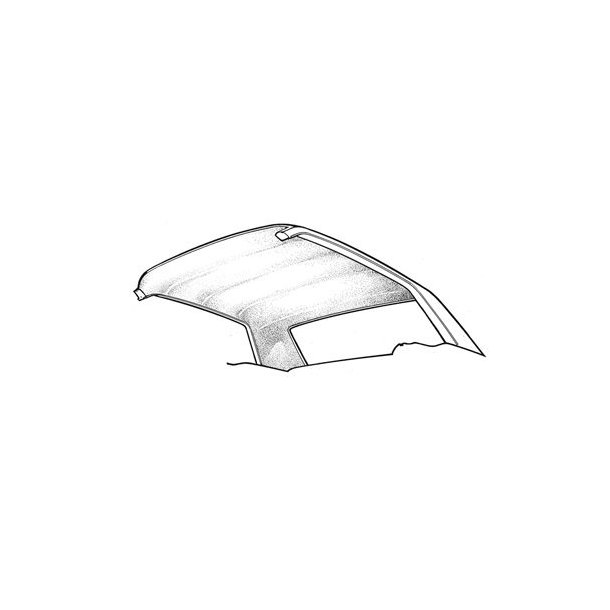 Loftbetrk/Himmel til Ford Mustang 1964&frac12; til 1970 (Hvid) Headliner white hl-fm-cp-65-wt