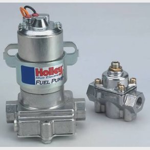 Benzinpumpe universal elektrisk Holley incl. regulator 110 gph 14 psi - bl�  (Holley 128021)