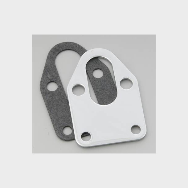 Chrome monteringsplade til benzinpumpe GM. S/B (RPC R2310 - Mr. Gasket 1514)