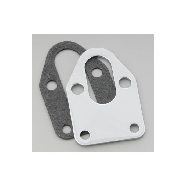 Chrome monteringsplade til benzinpumpe GM. S/B (RPC R2310 - Mr. Gasket 1514)