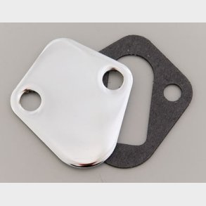 Bl�nd plade / Block-off til benzinpumpe GM. B/B & Ford S/B samt B/B (1516 - RPC R2058)