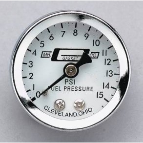 Benzintryksur 0-15 psi med 1/8
