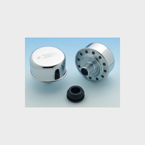 Ventild�ksel Breather chrome uden studs (Mr. Gasket 2057 - 2068)