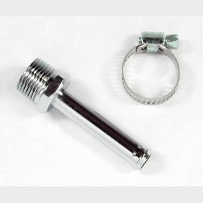 Fuel fitting i Chrome til karburator med 3/8