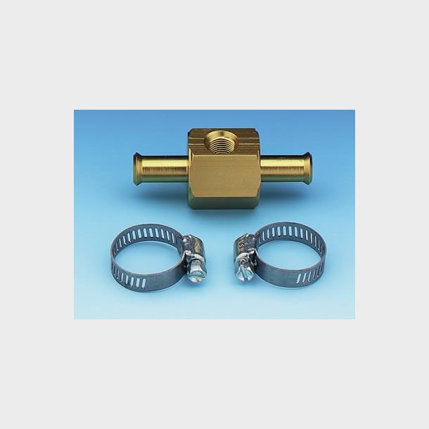 Fuel fitting T-block 3/8" slange str. + 1/8" NPT (2975)